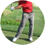 Footwork in the golf swing