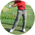Footwork in the golf swing