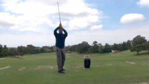 This video explains the proper back swing in golf